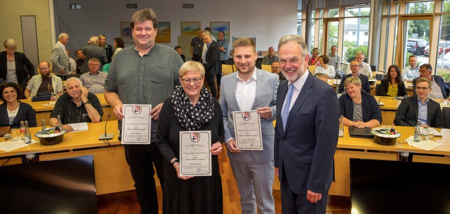 Neu gewählte Beigeordnete der Verbandsgemeinde Bad Marienberg